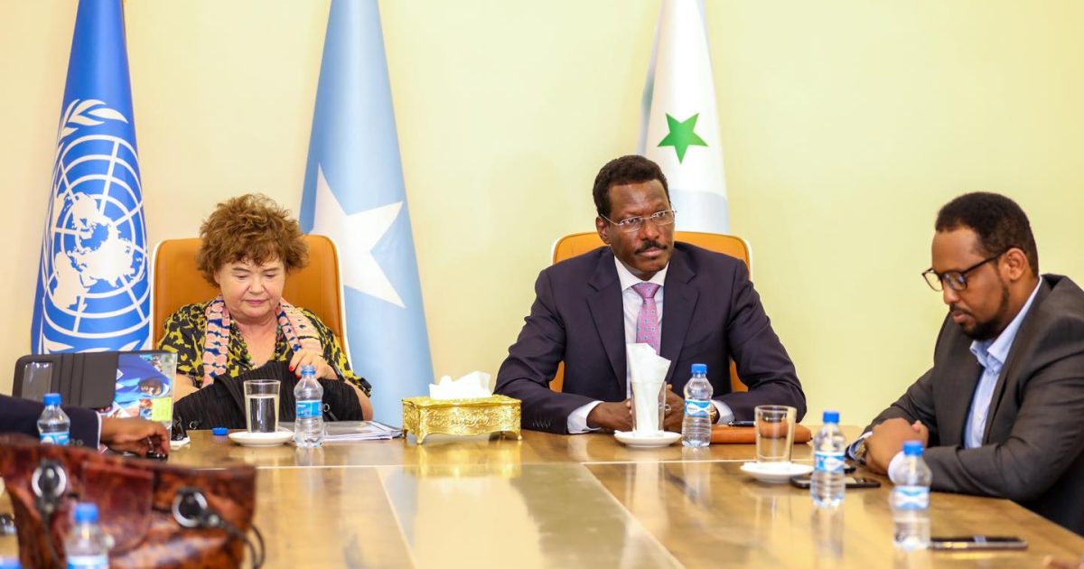 Madaxweynaha Galmudug oo la kulmay Wakiilka Xoghayaha Guud QM u qaabilsan Soomaaliya