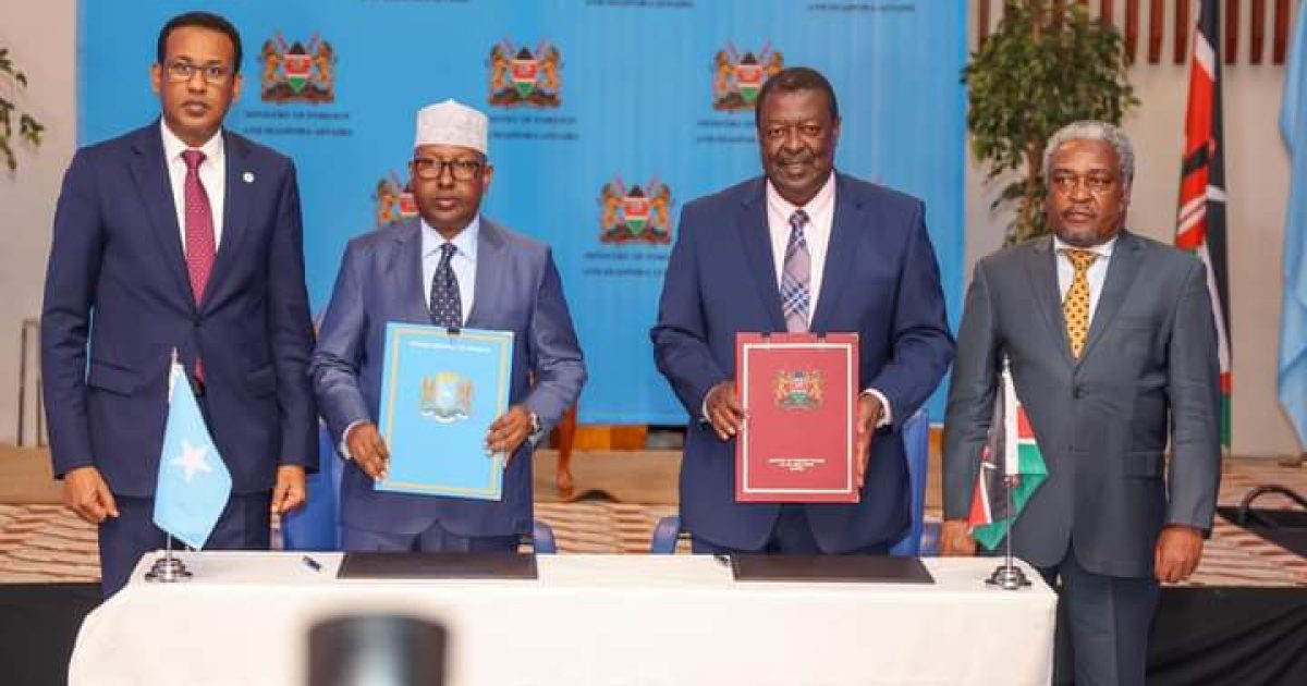 Dowladaha Soomaaliya iyo Kenya oo kala saxiixday heshiisyo dhaxal-gal ah