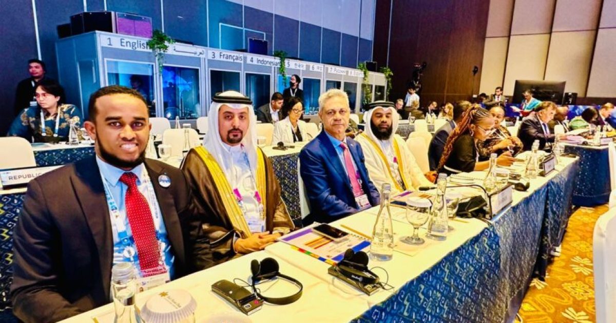 Sanatar Xuseen Daahir oo ka qayb galay shirka 10-aad ee Baarlamaanka adduunka