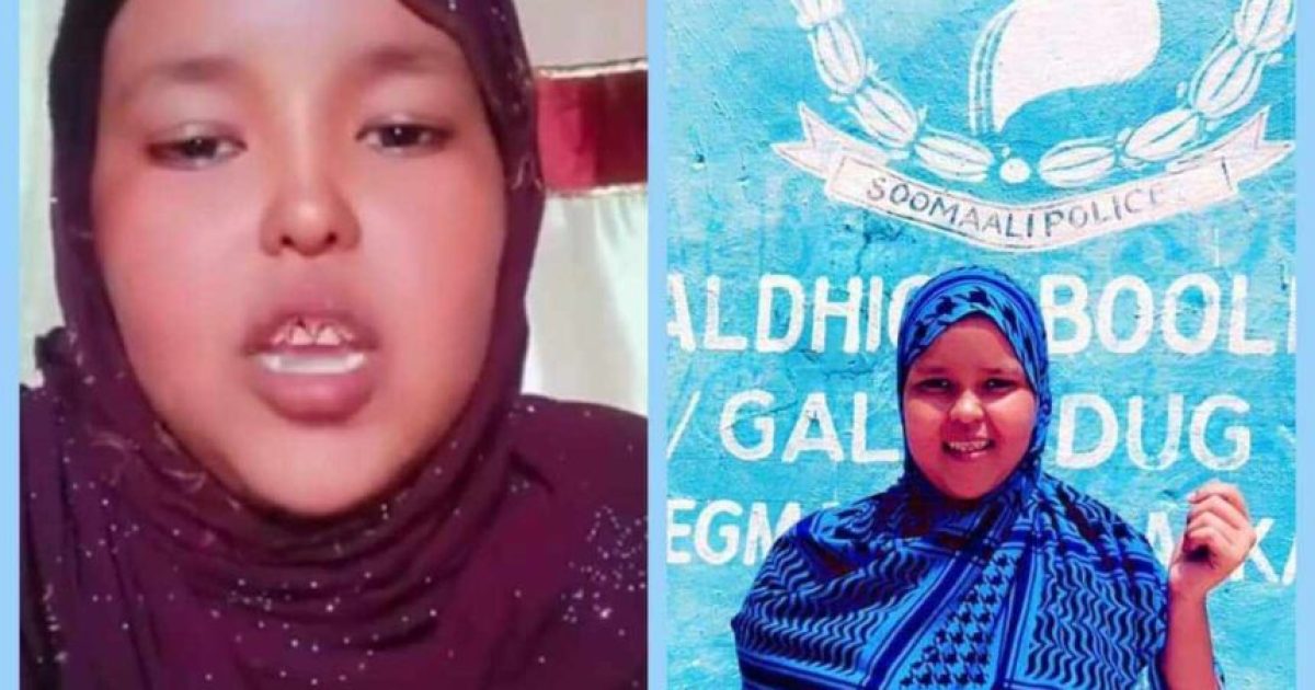 Booliiska Galmudug oo xabsiga u taxaabay gabar aflegaaddo ka geysatay baraha bulshada