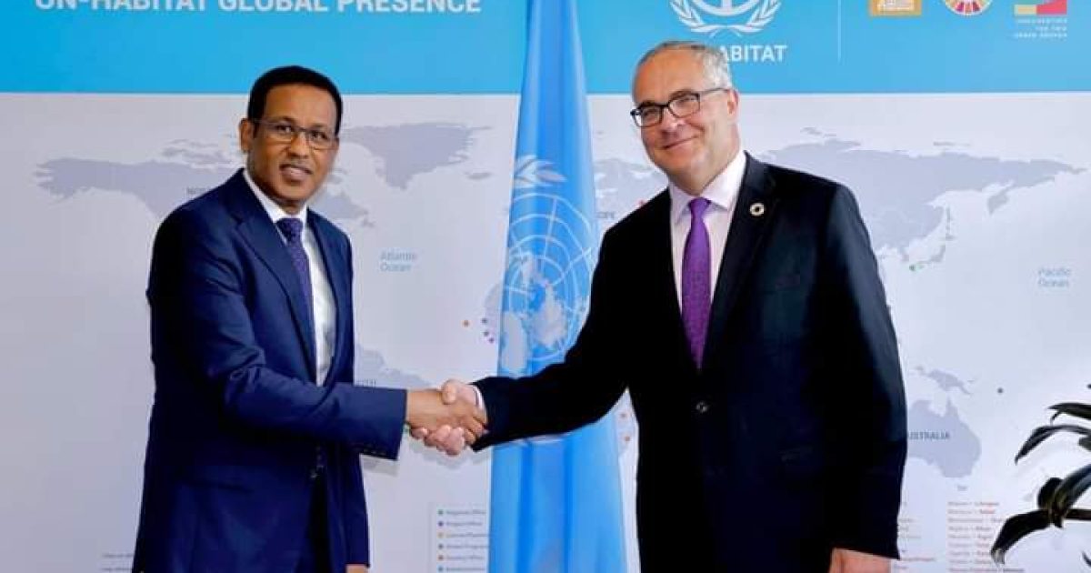 Danjire Jabriil Ibraahim oo la kulmay Agaasimaha KMG ah ee Hay’adda UN-Habitat