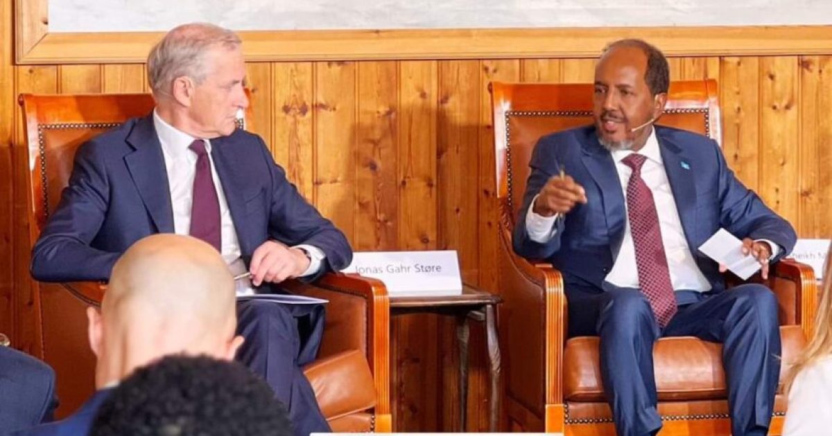 Madaxweyne Xasan Sheekh iyo Ra’iisul Wasaaraha Norway oo gudoomiyey Oslo Forum