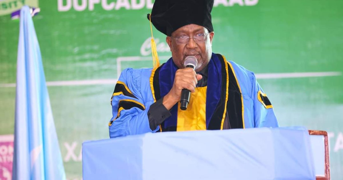 Guddoomiyaha Golaha Shacabka Oo ka qeybgalay Xaflad ay ku Qalin badasheen Arday Soomaaliyeed 