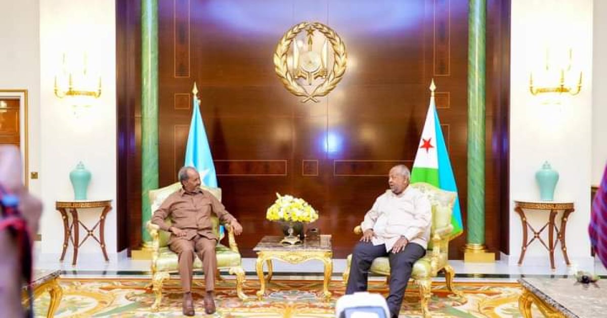 Madaxweyne Xasan Sheekh oo kulan la qaatay Dhiggiisa dalka Jabuuti