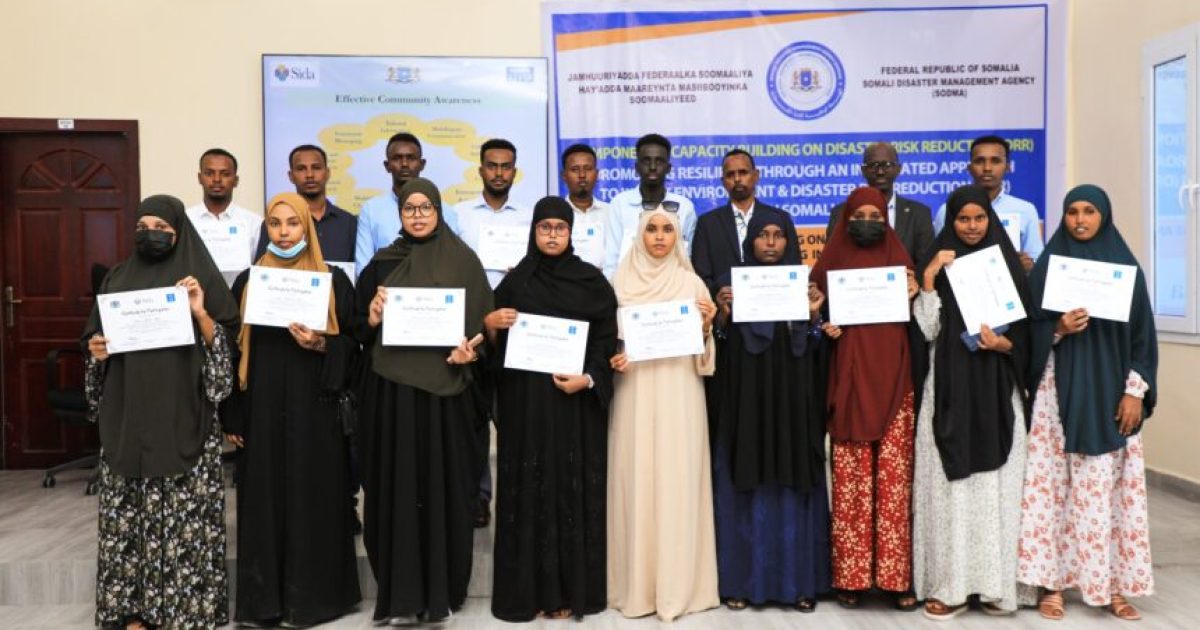 SoDMA oo tababar ku aaddan ka jawaabista xaaladaha degdegga ah kusoo gebagabaysay Muqdisho