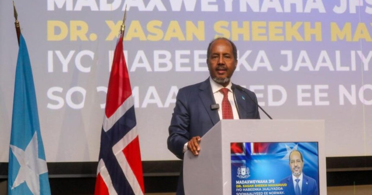 Madaxweynaha JFS oo jaaliyadda Soomaaliyeed ee dalka Norwey uga war bixiyay hormarada ka jira dalka