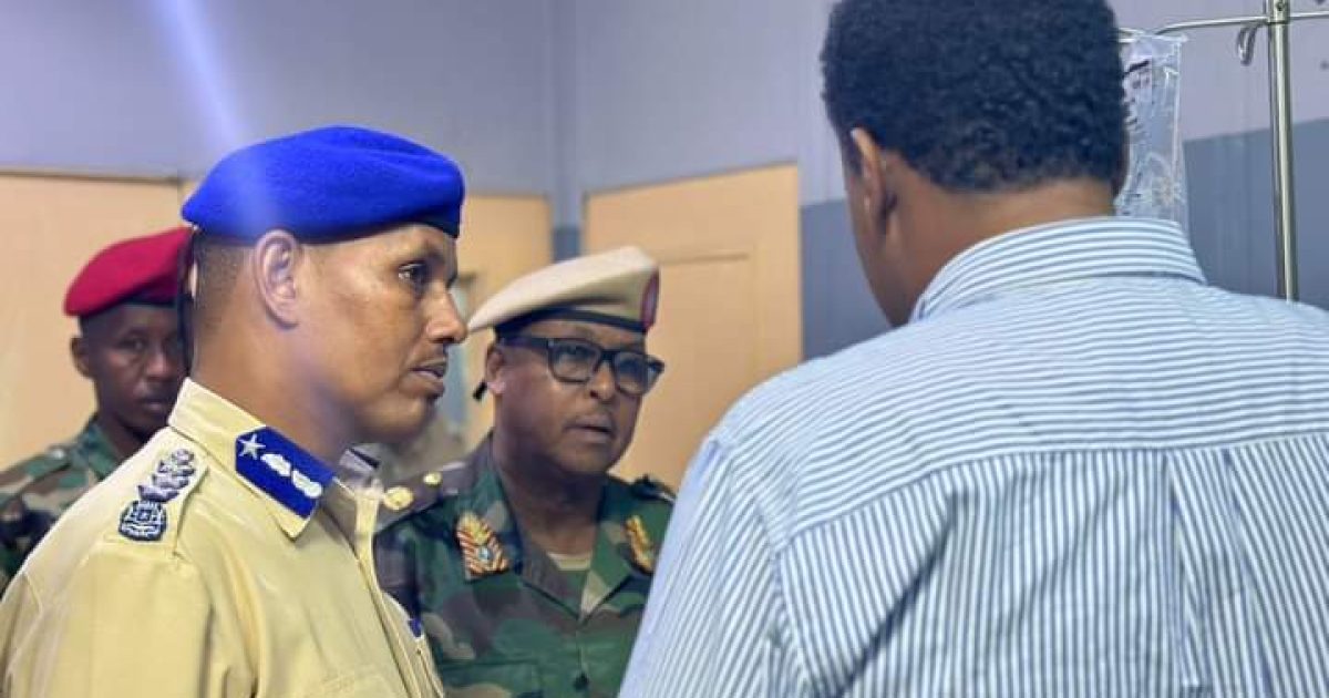 Taliyeyaasha Ciidanka Qalabka Sida oo booqday dhaawacyada geesiyaasha Qaranka