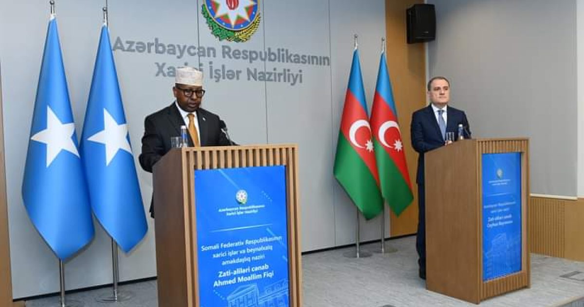 Somali FM Discusses Deepening Bilateral Relations with His Azerbaijani Counterpart
