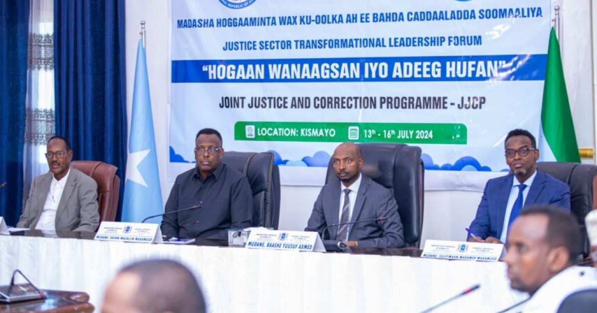 Shirka hoggaaminta bahda cadaaladda oo maalintii labaad ka socda kismaayo