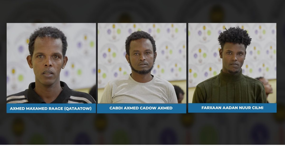 Maxkamadda Ciidamada Qalabka Sida oo soo saartay xukunka seddax nin oo ka tirsanaa ciidamada qaranka.