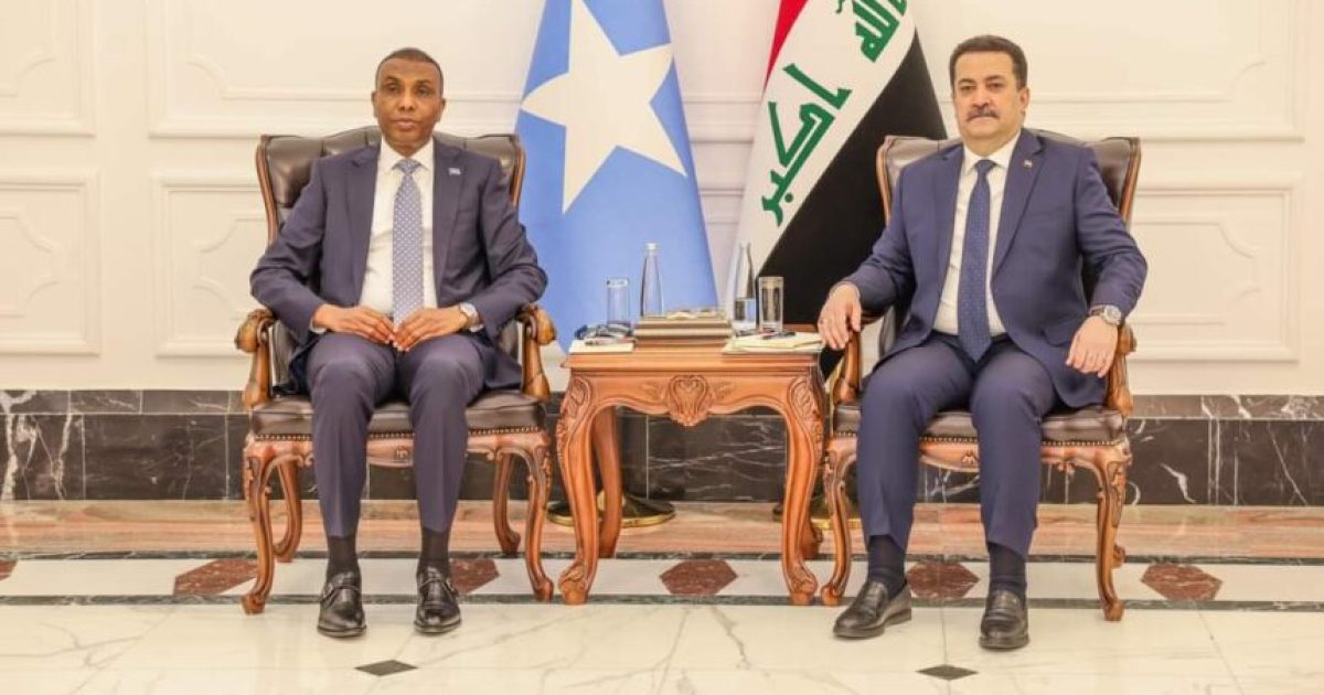Ra’iisul Wasaaraha XFS Mudane Xamsa Cabdi Barre ayaa kulan la qaatay dhiggiisa dalka Ciraaq, Mudane Maxamed Shiyaac Al-Suudaani