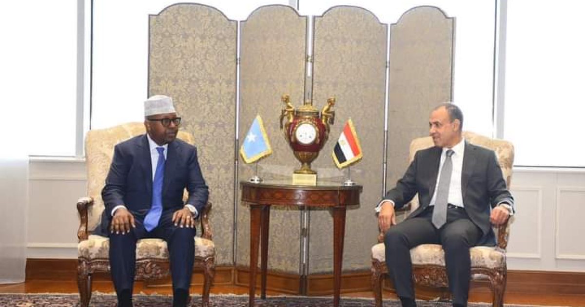 The Somali Minister of Foreign Affairs, with his Egyptian counterpart, is investigating the expansion of bilateral cooperation