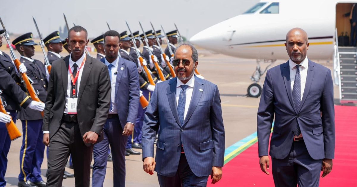 Madaxweynaha JFS oo gaaray magaalada Kigali ee dalka Rwanda