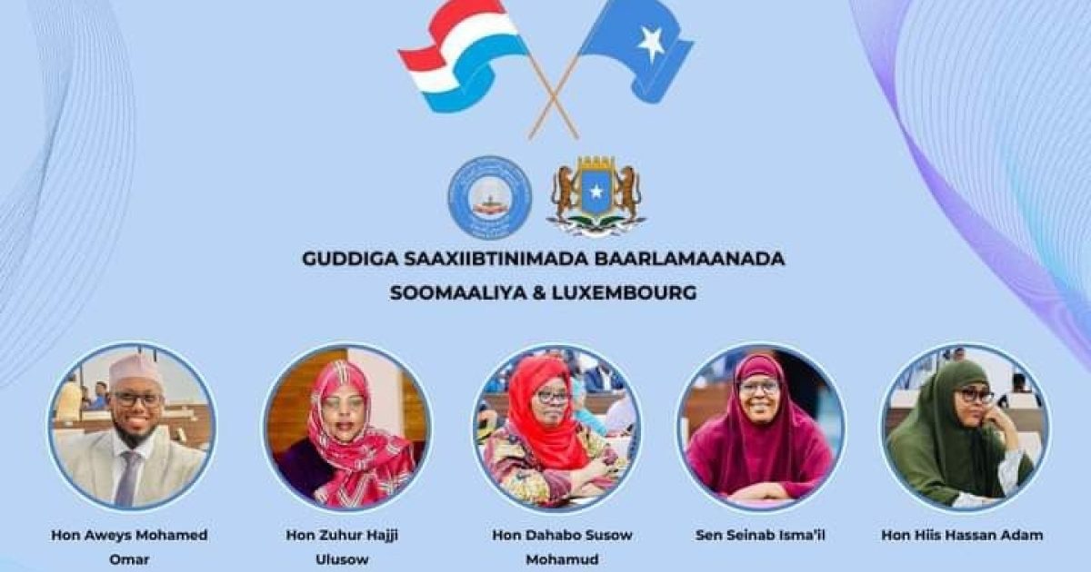 Guddiga Saaxiibtinimada Baarlamaannada Soomaaliya iyo Luxembourg oo la magacaabay