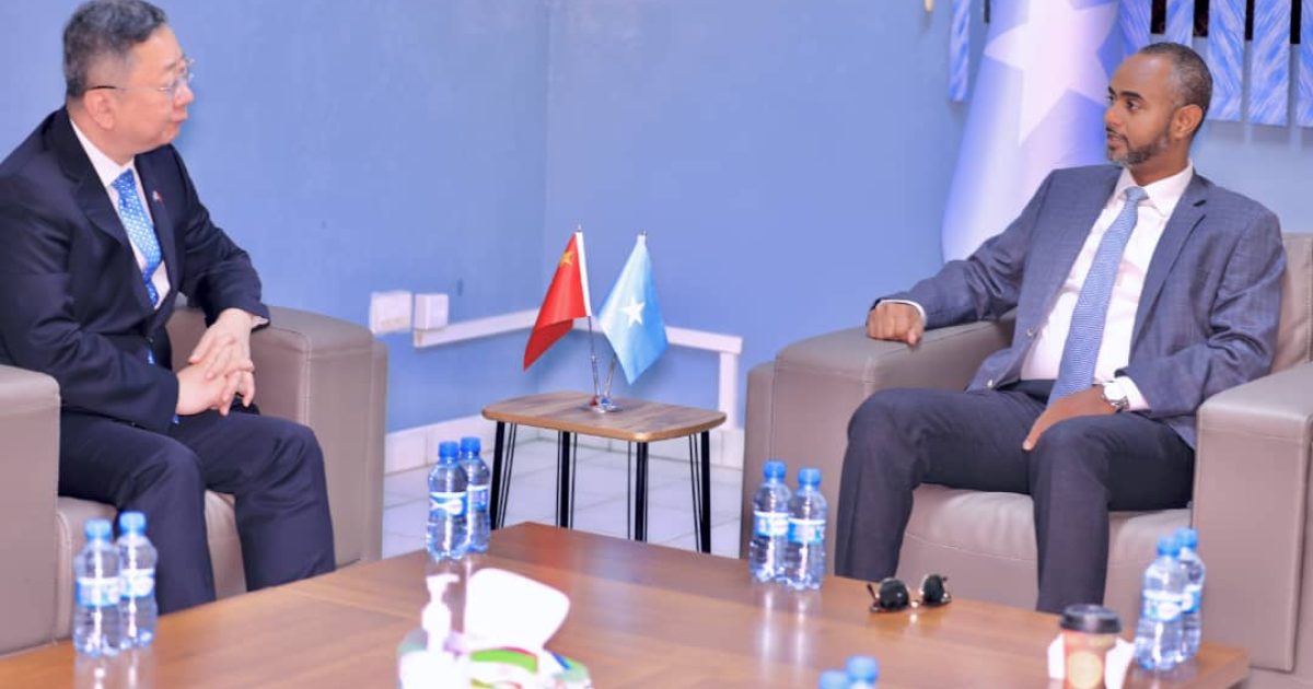 Wasiirka Gaashaandhigga XFS oo la kulmay Safiirka Shiinaha ee Soomaaliya