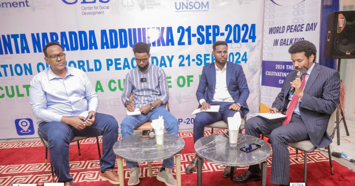 The commemoration of National Peace Day 2024 in Galkacyo