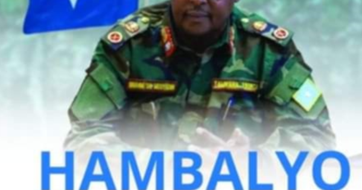 Taliyaha Ciidanka Xoogga Dalka oo umadda Soomaaliyeed ugu hambalyeeyay maalinta Calanka