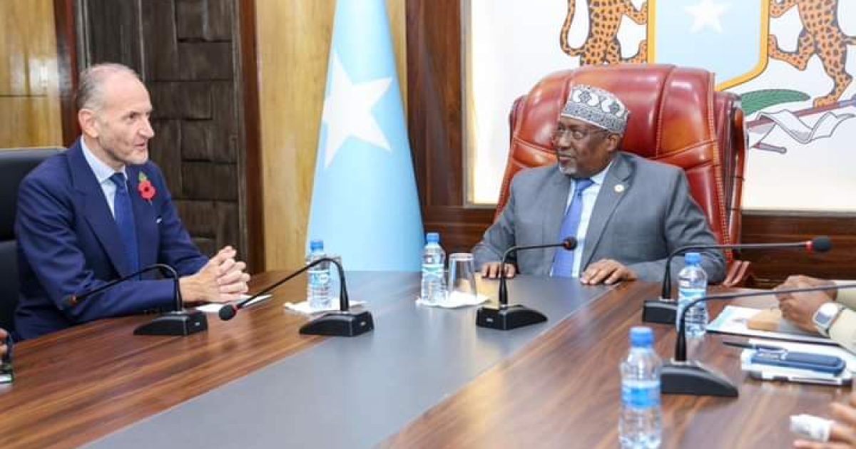 Ku-simaha Madaxweynaha oo qaabilay Safiirka Ingiriiska ee Soomaaliya