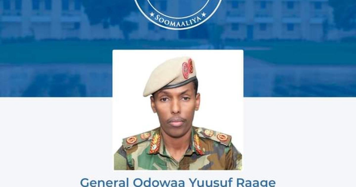 Sareeye Gaas Odowaa oo markale loo magacaabay Taliyaha Ciidanka XDS