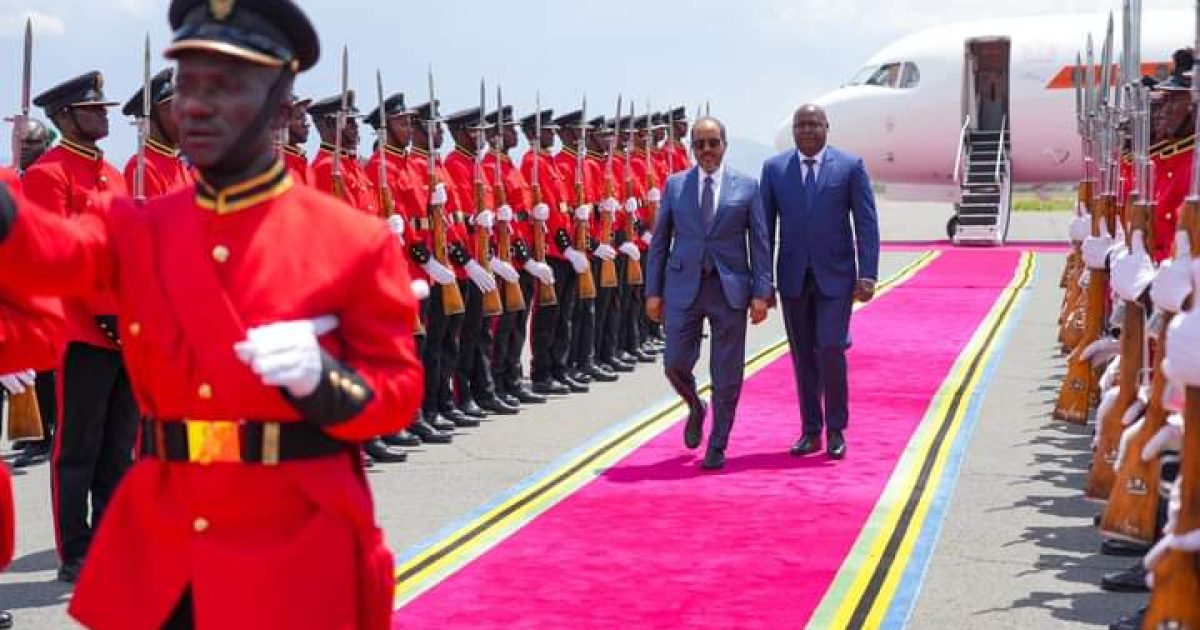 Madaxweyne Xasan Sheekh oo lagu soo dhaweeyay Dalka Tanzania