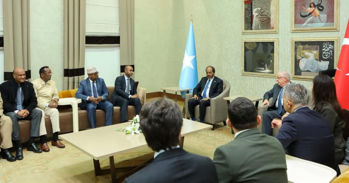 Madaxweynaha Soomaaliya oo hoggaaminaayo wafdi heer sare ah oo lagu soo dhaweeyey Turkiga 