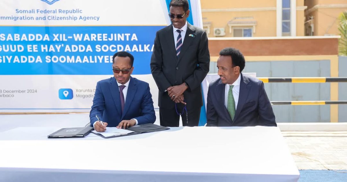 Ra’iisul Wasaare Xamsa “Waxaan rabnaa inaan xoogga saarno sidii Baasaboorkeennu ula tartami lahaa kuwa Caalamka”.