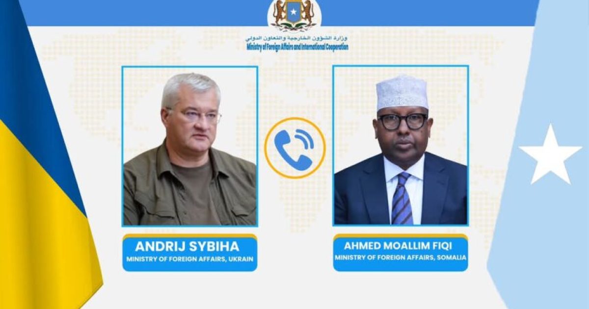 Wasiirka Arrimaha Dibadda Soomaaliya oo Khadka Taleefanka kula hadlay dhiggiisa Ukraine
