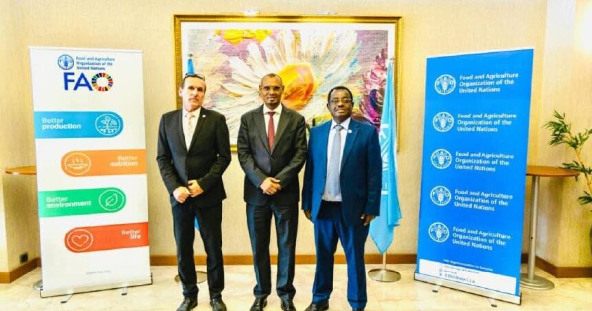 Wasiirka Xanaanad Xoolaha oo kulan la qaatay kaaliyaha Agaasimaha Guud ee FAO