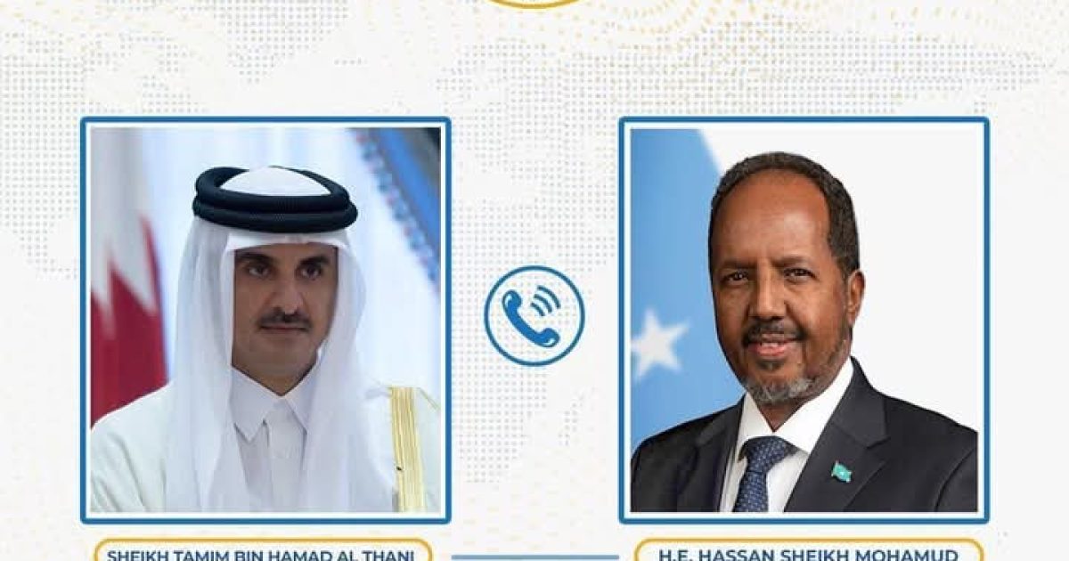 Madaxweynaha Soomaaliya iyo Amiirka Qatar oo ka wadahadlay xoojinta xiriirka labada dal