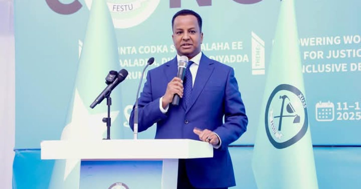 Ra’iisul Wasaare Ku-xigeenka Labaad oo furay shirweynaha Ururrada Shaqaalaha