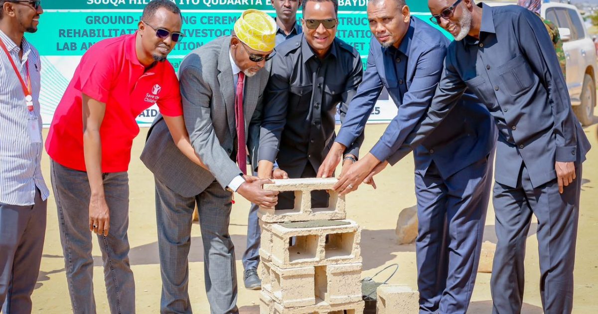 R/W ku-xigeenka Labaad oo dhagax-dhigay Suuq Xoolaha lagu iibin doono ee Baydhabo