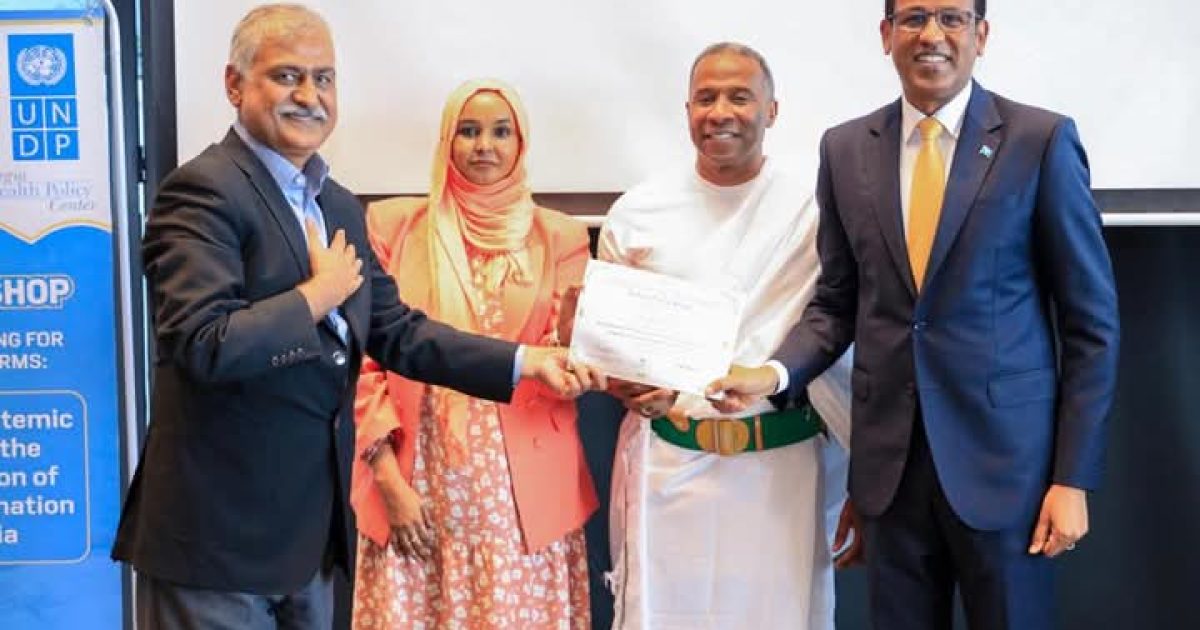 Danjire Jabriil oo soo xiray tababar ku saabsan daadajinta adeegyada caafimaadka