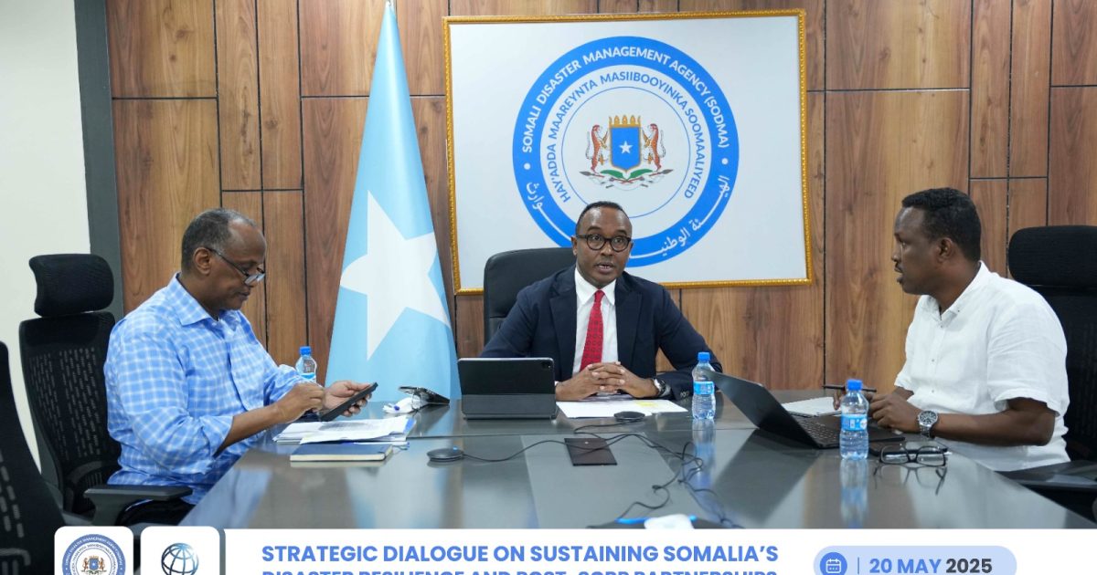 Guddoomiyaha Hay’adda SoDMA oo kulan mira dhal ah la qaatay Madaxa Bankiga Adduunka ee Soomaaliya