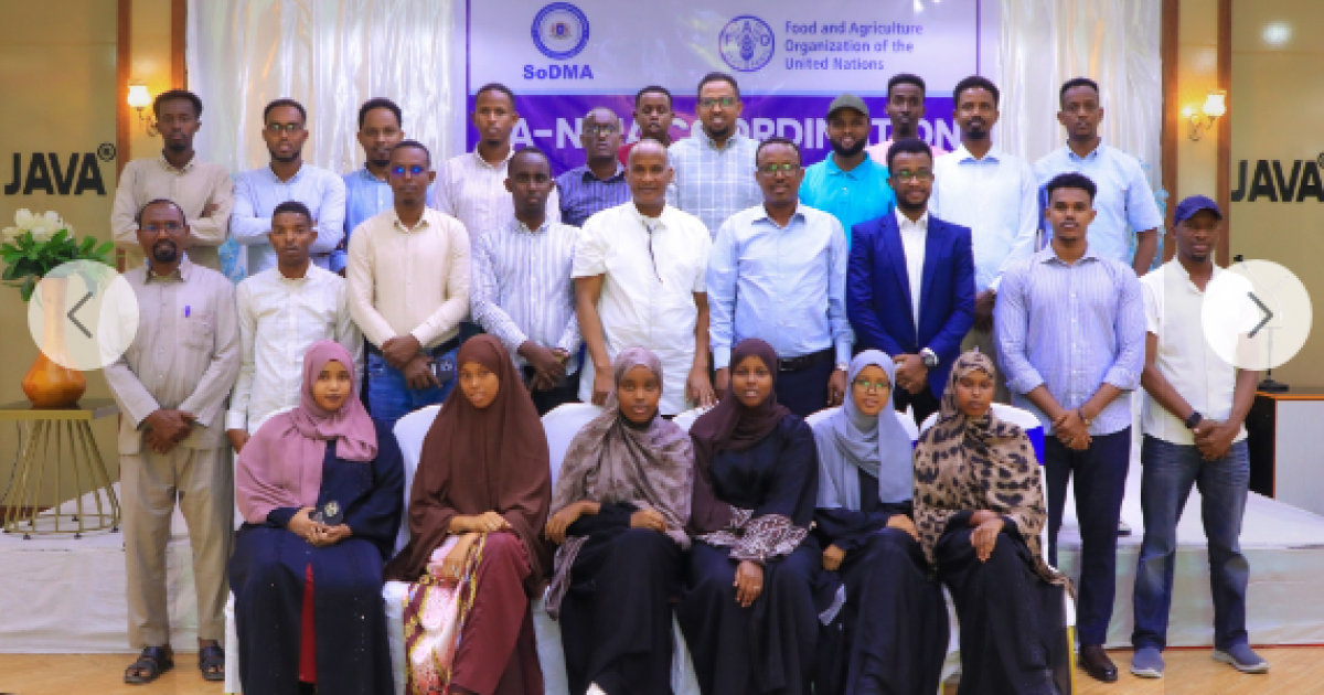 SoDMA oo soo gabagabeysay kulan looga tashanayay wax ka qabashada masiibooyinka