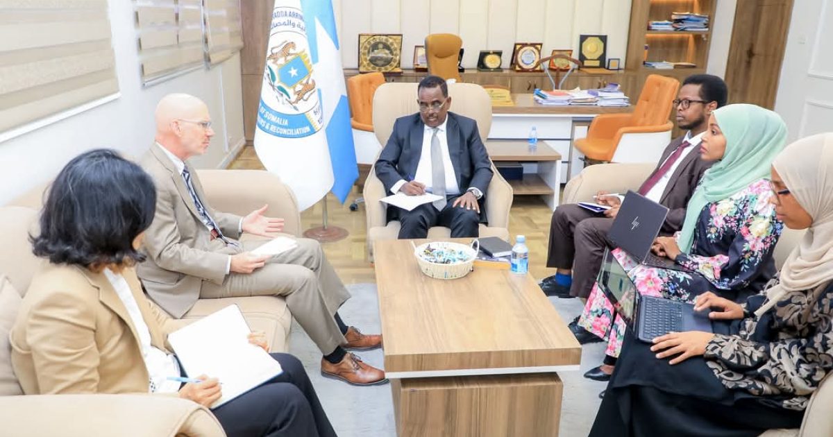 Wasiir Xoosh oo kulan la yeeshay Ergayga Gaarka ah ee QM u qaabilsan Soomaaliya