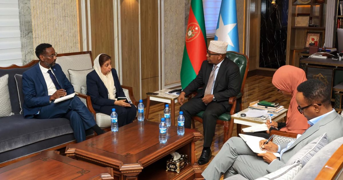 Wasiirka Gaashaandhigga XFS oo qaabilay Agaasimaha Xafiiska UNSOS ee Soomaaliya