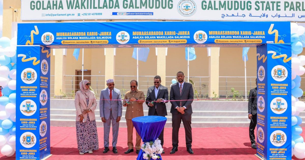 Madaxweynaha JFS oo xarigga ka jaray xarumo muhiim ah oo laga hirgeliyay Galmudug