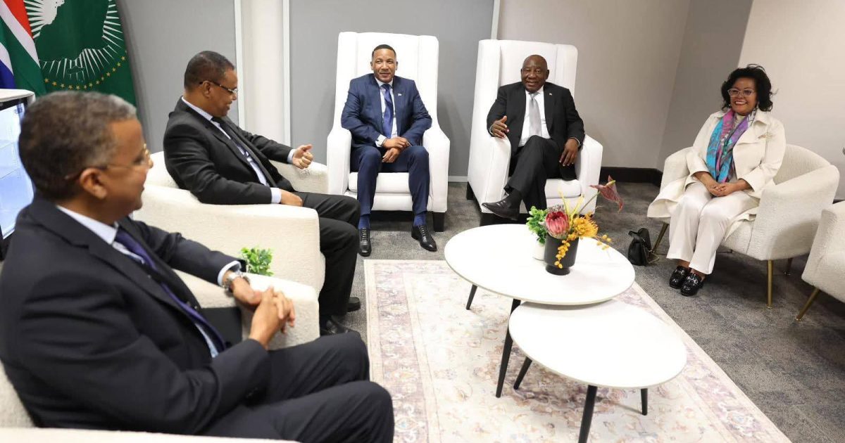 R/W Ku-xigeenka labaad ee Soomaaliya oo kulan la yeeshay Madaxweynaha Koonfur Afrika