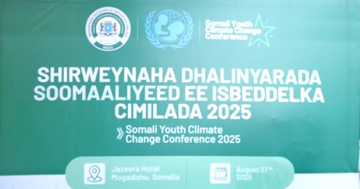 Shirweynaha dhallinyarada Soomaaliyeed ee Isbeddelka Cimilada oo ka furmay Muqdisho