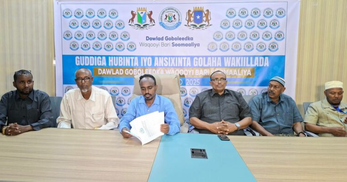 Xubnaha golaha wakiillada ee Dowlad Goboleedka Waqooyi Bari Soomaaliya oo la shaaciyay