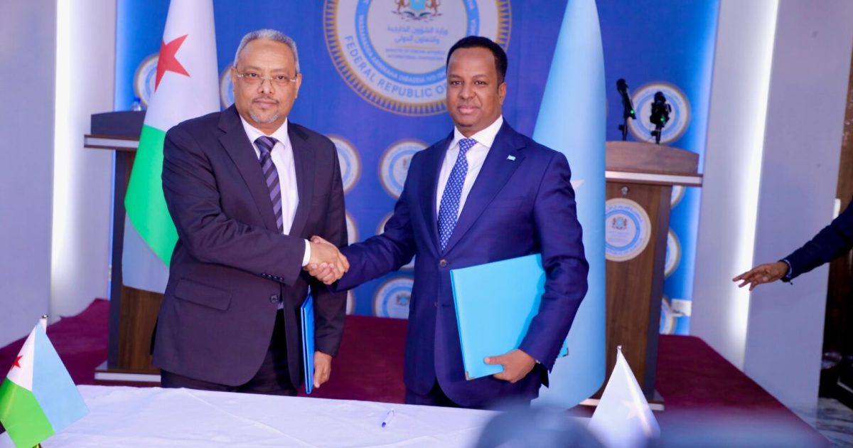 Soomaaliya iyo Jabuuti oo kala saxiixday heshiis is-afgarad muhiim ah