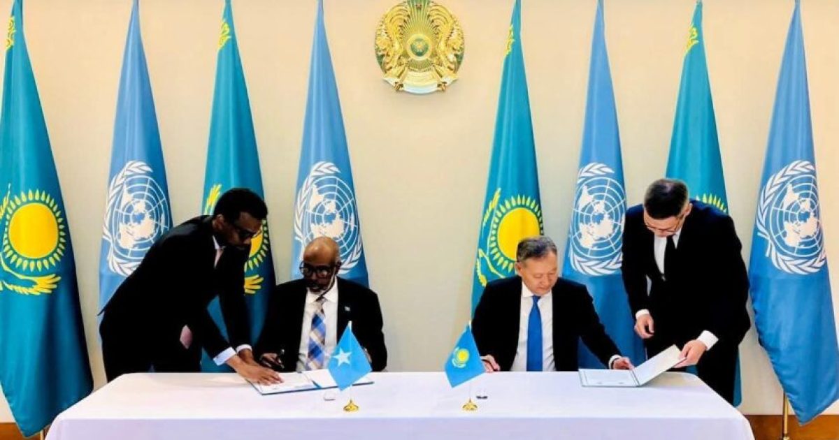 Soomaaliya iyo Kazakhstan oo kala saxiixday heshiis Diblomaasiyadeed