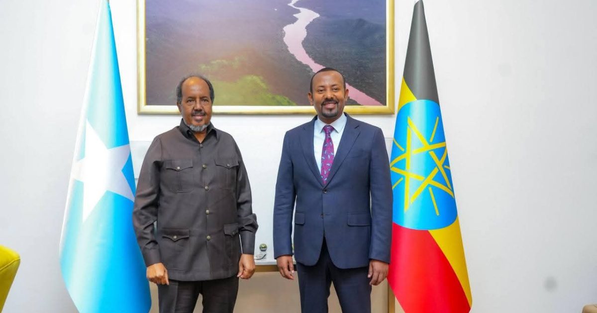 Madaxweyne Xasan Sheekh oo kulan la qaatay Ra’iisul Wasaaraha Itoobiya