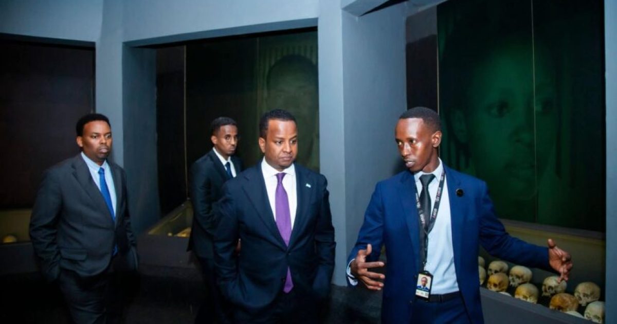 Wasiirka Arrimaha Dibadda oo booqasho laba maalmood ah ku jooga magaalada Kigali ee caasimadda Rwanda