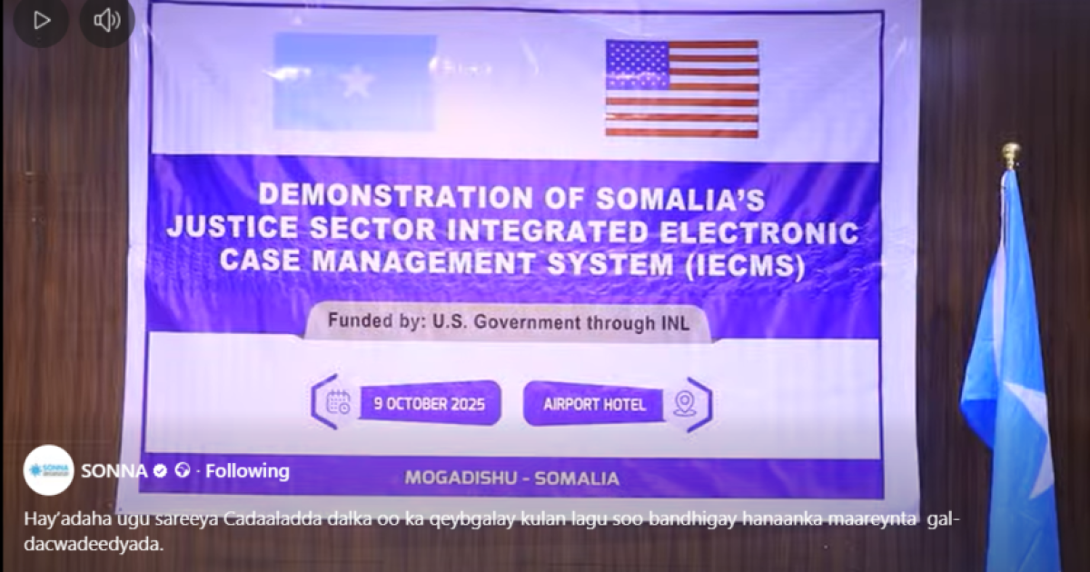 Adeeg loogu talagalay maareynta gal-dacwadeedyada oo Muqdisho laga hirgaliyay