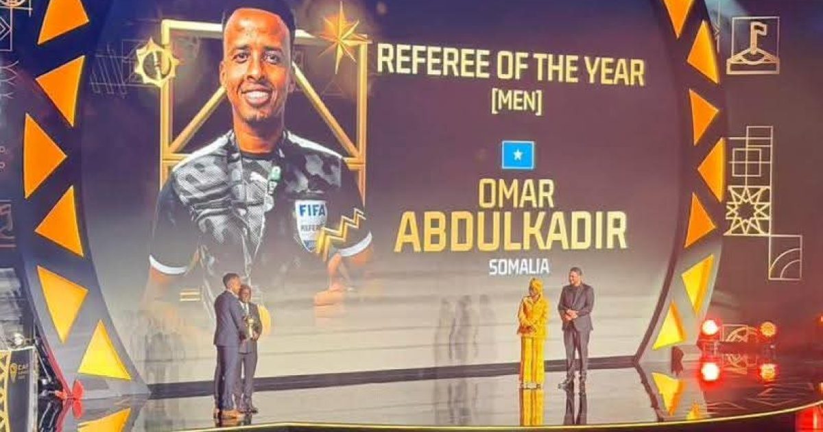 Madaxweynaha JFS oo hambalyo u diray garsoore Cumar Cartan guushii abaalmarinta CAF awgeed.