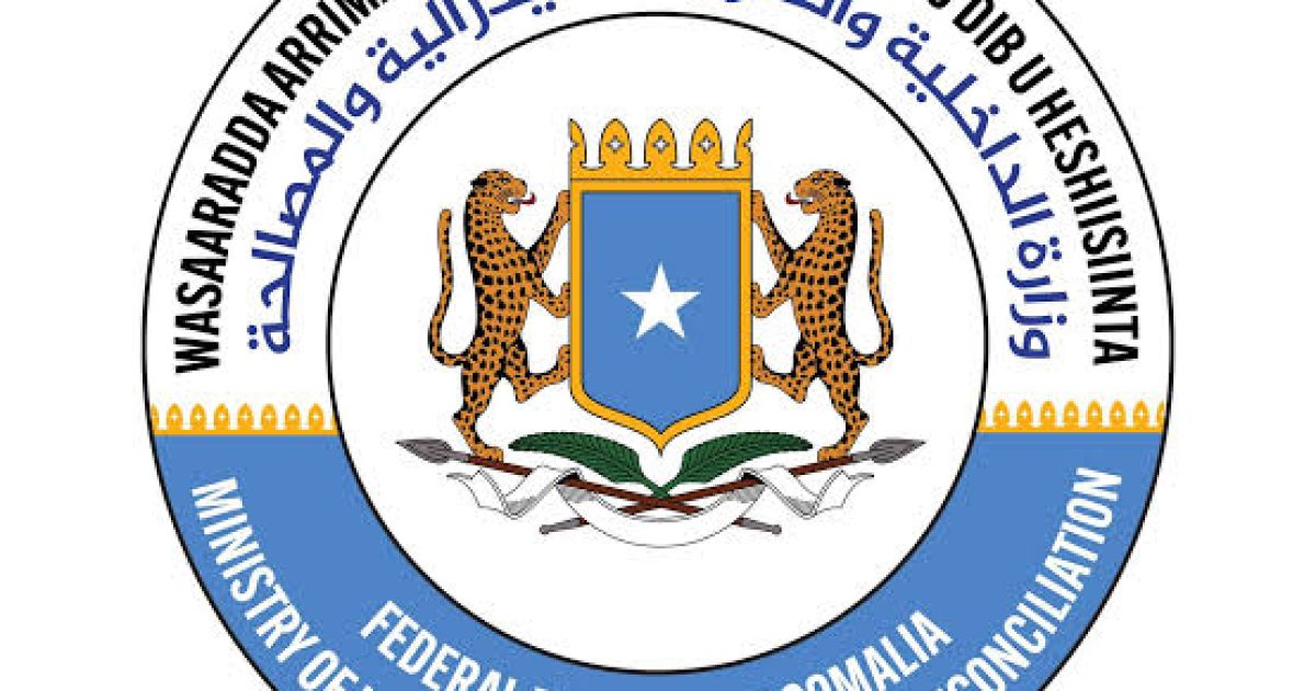 Wasaaradda Arrimaha Gudaha XFS Oo Baaq Ka Soo Saartay Dilal Iyo Beegsi Ka Dhacay Dalka