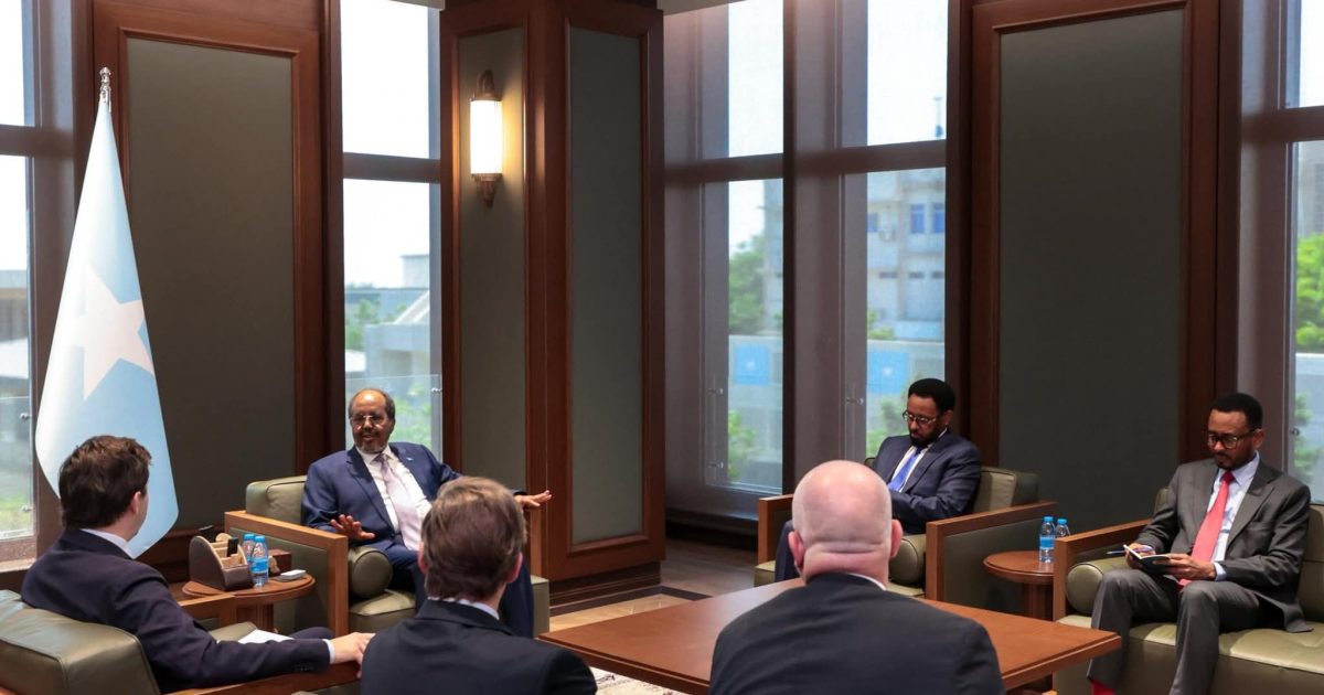 Madaxweyne Xasan Sheekh oo qaabilay Wasiirka Ganacsiga Dibadda ee Sweden