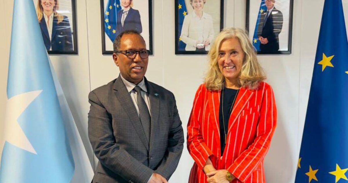 Wasiirka Hawlaha Guud oo la kulmay Safiirka Midowga Yurub.