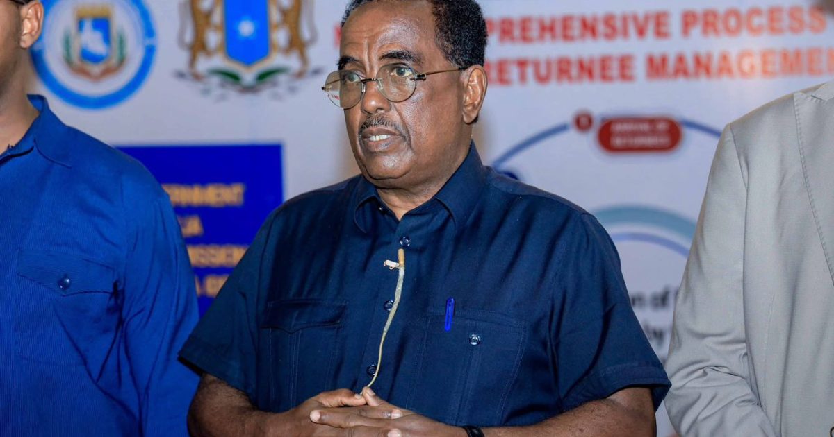 Wasiir Arrimaha gudaha XFS oo soo dhaweeyay muwaadiniin dib loogu soo celiyay dalka.